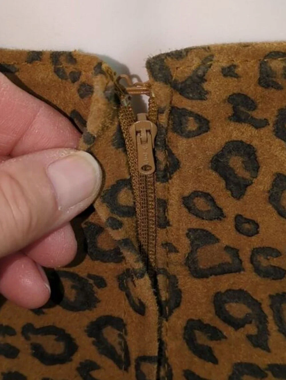 The Limited Vintage! Leopard Print Suede Pencil Skirt